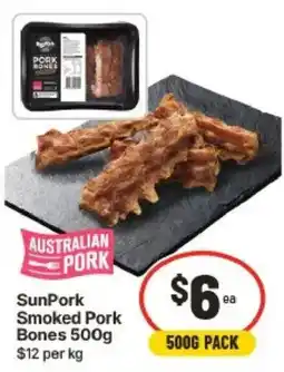 IGA SunPork Smoked Pork Bones offer