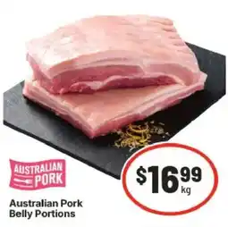 IGA Australian Pork Belly Portions offer