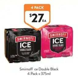 Foodworks Smirnoff ce Double Black offer