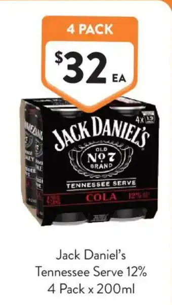 Jack Daniel's Tennessee Serve Cola