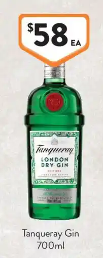 Foodworks Tanqueray Gin offer