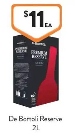 Foodworks De Bortoli Reserve offer