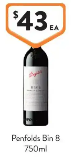 Foodworks Penfolds Bin 8 offer