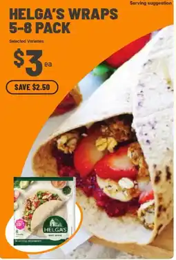 IGA Helga's Wraps offer