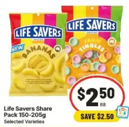 IGA Life Savers Share Pack Selected Varieties offer