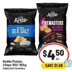 IGA Kettle Potato Chips Selected Varieties offer
