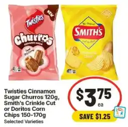 IGA Twisties Cinnamon Sugar Churros offer