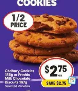 IGA Cadbury Cookies Milk Chocolate Biscuits offer