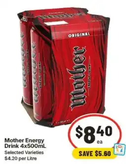 IGA Mother Energy Drink offer