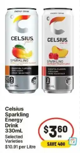 IGA Celsius Sparkling Energy Drink offer