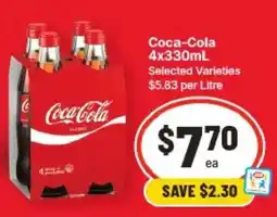 IGA Coca-Cola Selected Varieties offer
