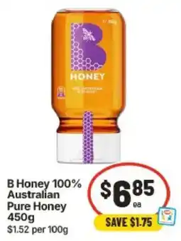 IGA B Honey 100% Australian Pure Honey offer