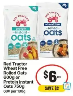 IGA Red Tractor Wheat Free Rolled Oats or Protein Instant Oats offer