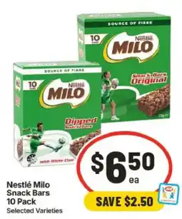 IGA Nestlé Milo Snack Bars offer