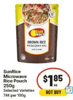 IGA SunRice Microwave Rice Pouch offer