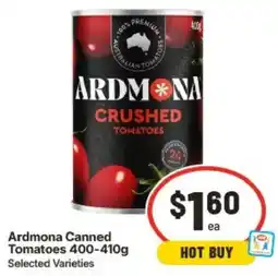IGA Ardmona Canned Tomatoes offer