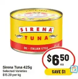 IGA Sirena Tuna offer