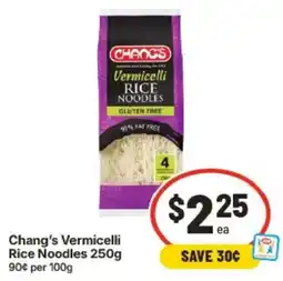 IGA Chang's Vermicelli Rice Noodles offer