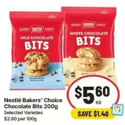 IGA Nestlé Bakers' Choice Chocolate Bits offer