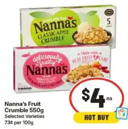 IGA Nanna's Fruit Crumble offer