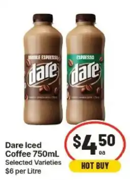 IGA Dare Iced Coffee offer