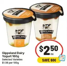 IGA Gippsland Dairy Yogurt offer