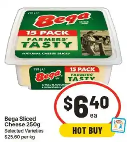 IGA Bega Sliced Cheese offer