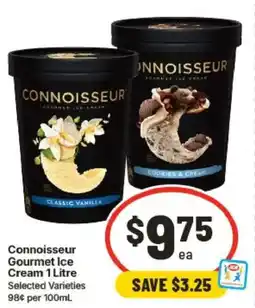 IGA Connoisseur Gourmet Ice Cream offer