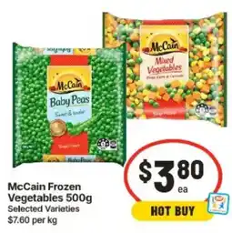IGA McCain Frozen Vegetables Selected Varieties offer