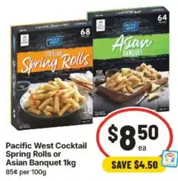 IGA Pacific West Cocktail Spring Rolls or Asian Banquet offer