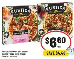 IGA Rustica by McCain Stone Baked Pizza offer