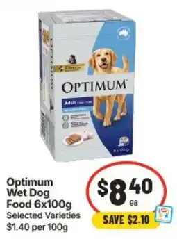 IGA Optimum Wet Dog Food Selected Varieties offer