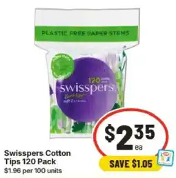 IGA Swisspers Cotton Tips offer