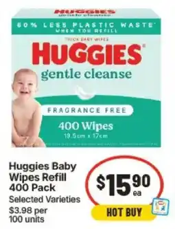 IGA Huggies Baby Wipes Refill offer