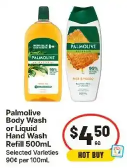 IGA Palmolive Body Wash or Liquid Hand Wash Refill offer