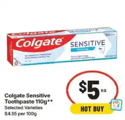 IGA Colgate Sensitive Toothpaste offer