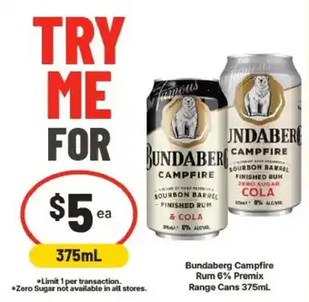 Bundaberg Campfire Rum 6% Premix