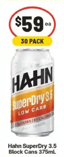 IGA Hahn SuperDry 3.5 offer
