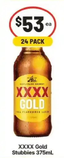 IGA XXXX Gold Stubbies offer