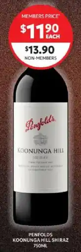 Harry Brown Penfolds Koonunga Hill Shiraz offer