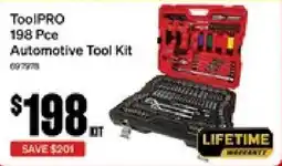 SuperCheap Auto ToolPRO 198 Pce Automotive Tool Kit offer