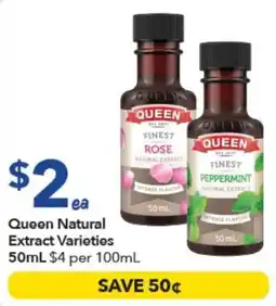 Ritchies Queen Natural Extract Varieties offer
