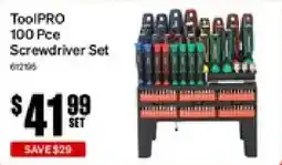 SuperCheap Auto ToolPRO 100 Pce Screwdriver Set offer