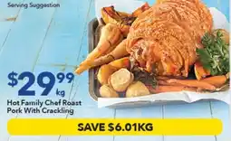 Ritchies Hot Family Chef Roast Pork With Crackling offer