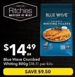 Ritchies Blue Wave Crumbed Whiting offer