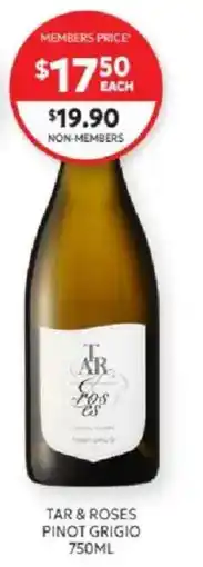 Harry Brown Tar & Roses Pinot Grigio offer