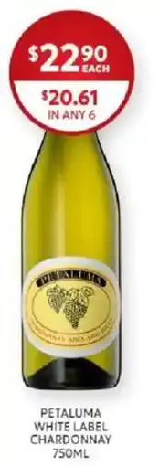 Harry Brown Petaluma White Label Chardonnay offer