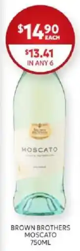 Harry Brown Brown Brothers Moscato offer