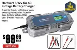 SuperCheap Auto Hardkorr 6/12V 6A AC 9-Stage Battery Charger offer
