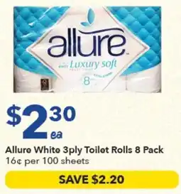 Ritchies Allure White 3ply Toilet Rolls offer